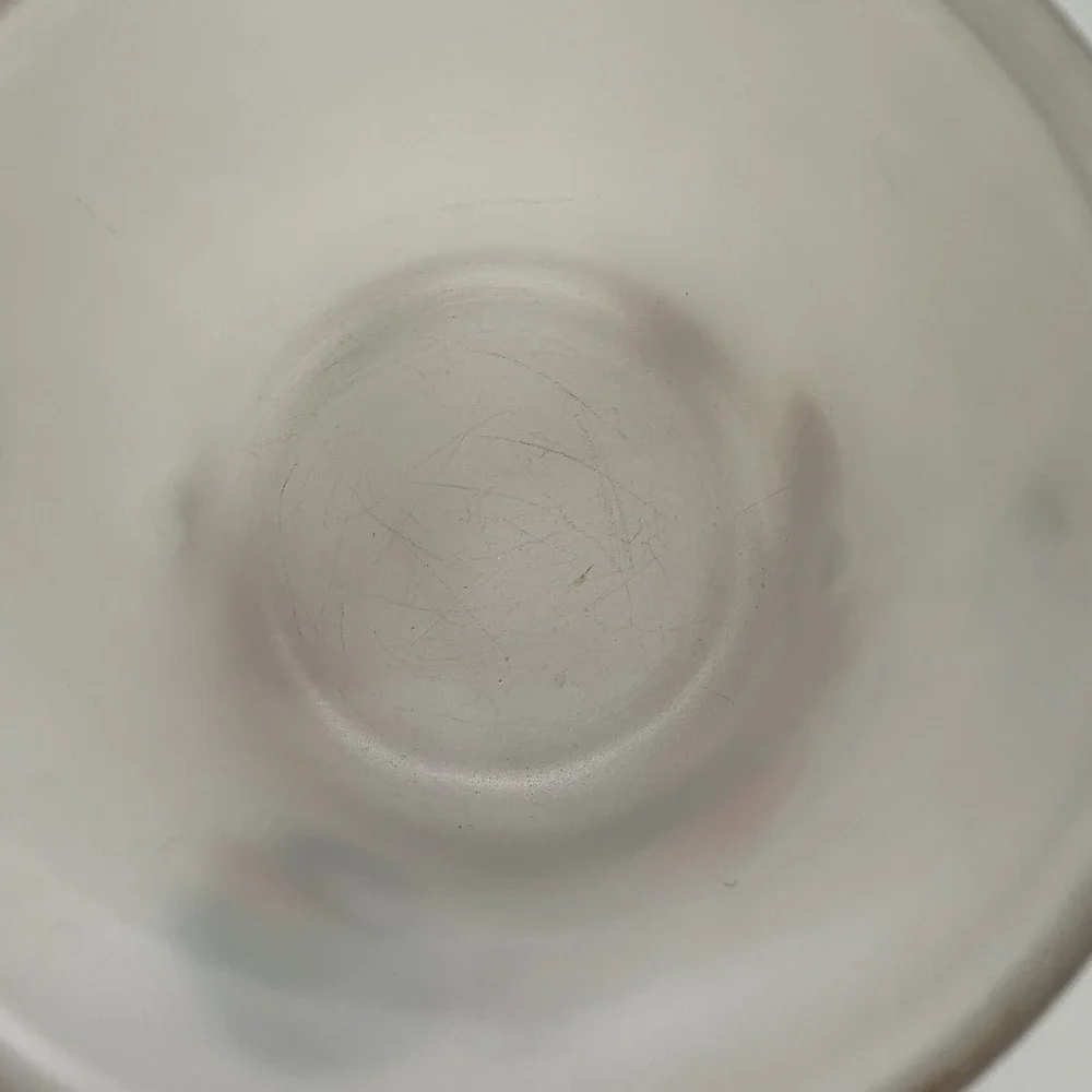 Vintage Bartlett Collins Rooster Handpainted Glass Sugar‎ Bowl Only 1950's